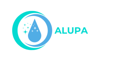 Blue and Green Simple Cleaning Services Logo